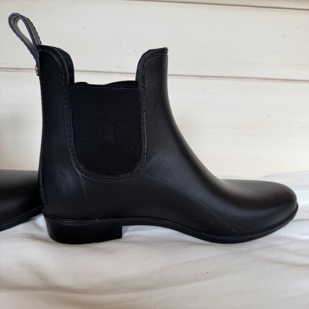 GUC, Sam Edelman Tinsley Rain Boots, Black, US Women's Size 8, Bonded Leather - Picture 5 of 16